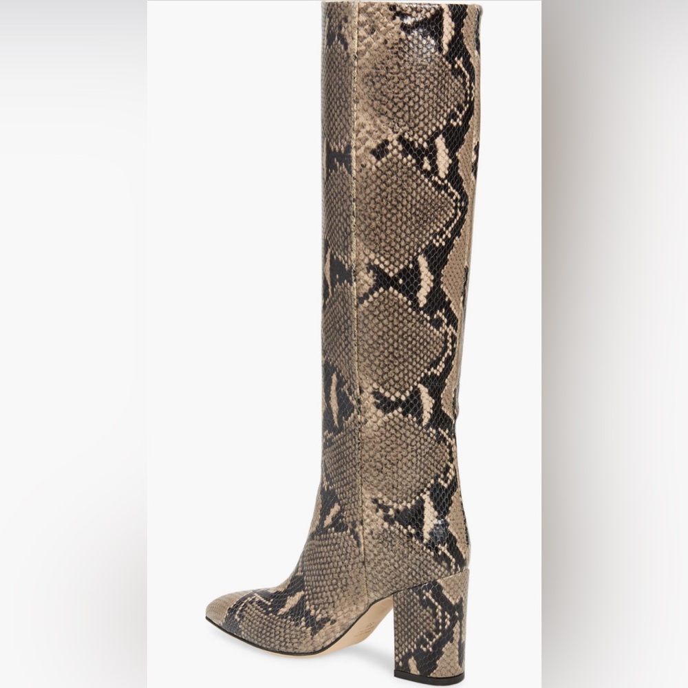 Paris Texas Knee-High Python Embossed Boots - image 2